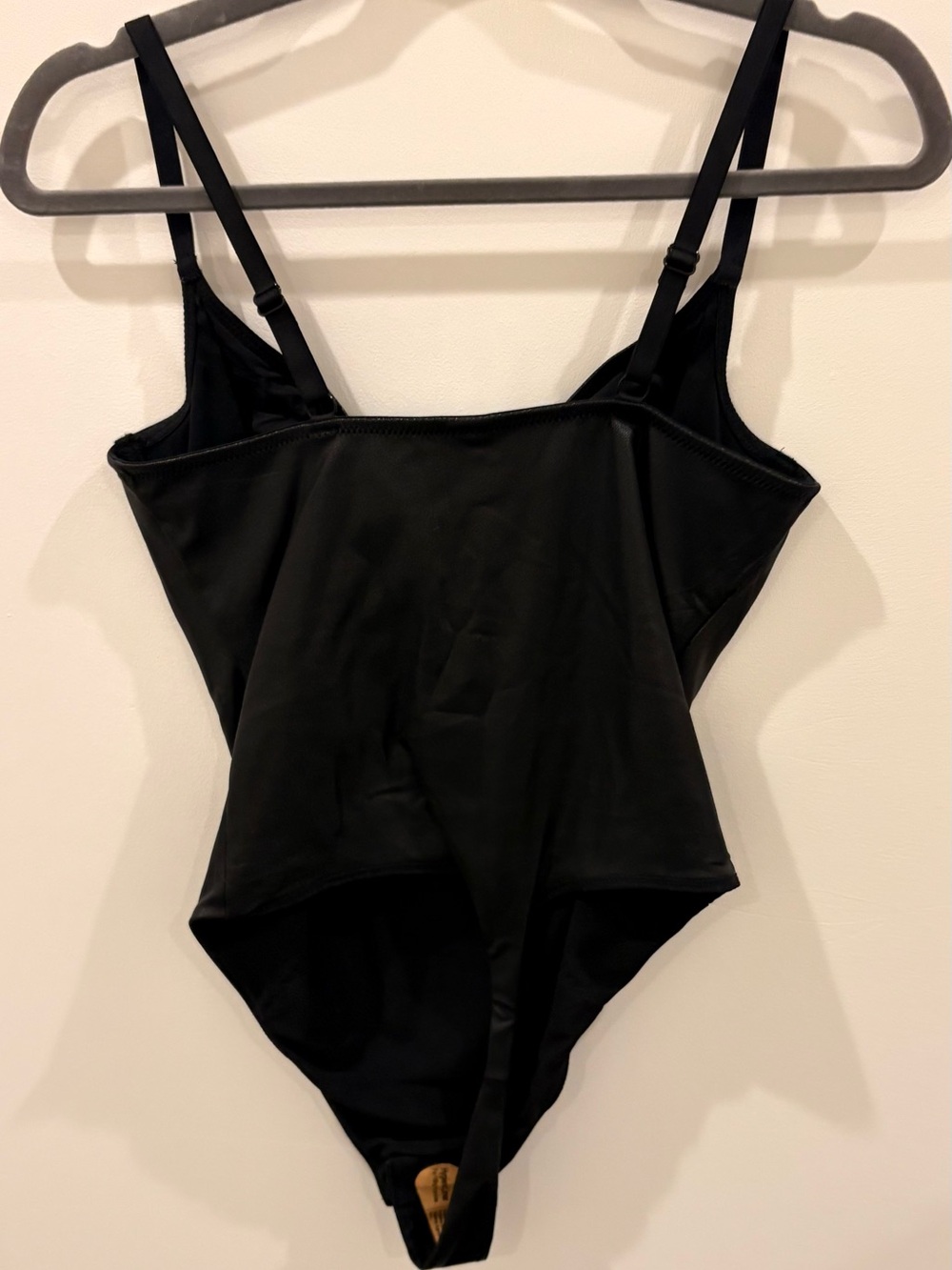 SKIMS Black Scoop Neck Bodysuit